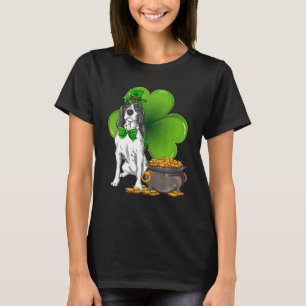 Bluetick Coonhound Dog Irish Leprechaun Saint St S T-Shirt