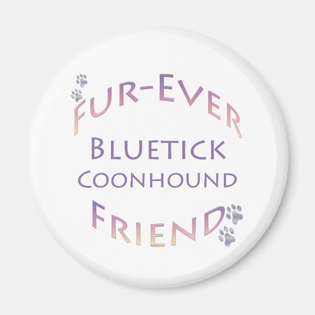 Bluetick Coonhound Furever Magnet (Vorne)