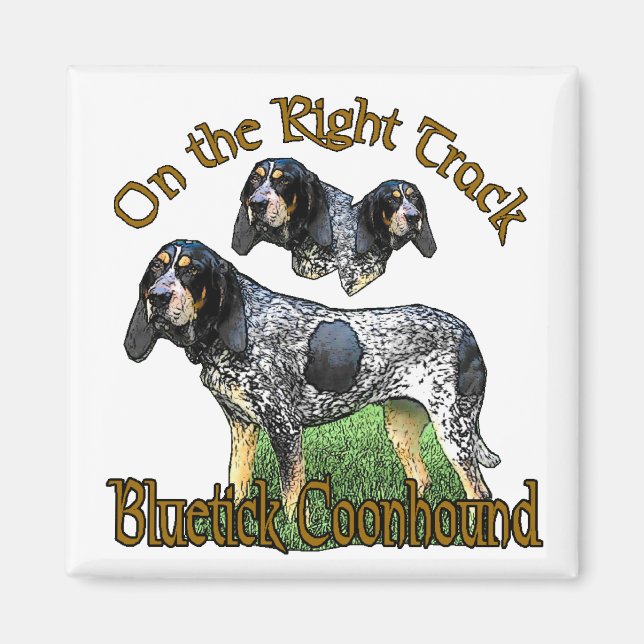 Bluetick Coonhound Geschenke Magnet (Vorne)