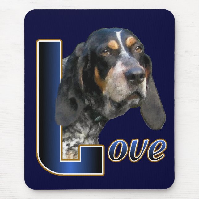 Bluetick Coonhound Geschenke Mousepad (Vorne)