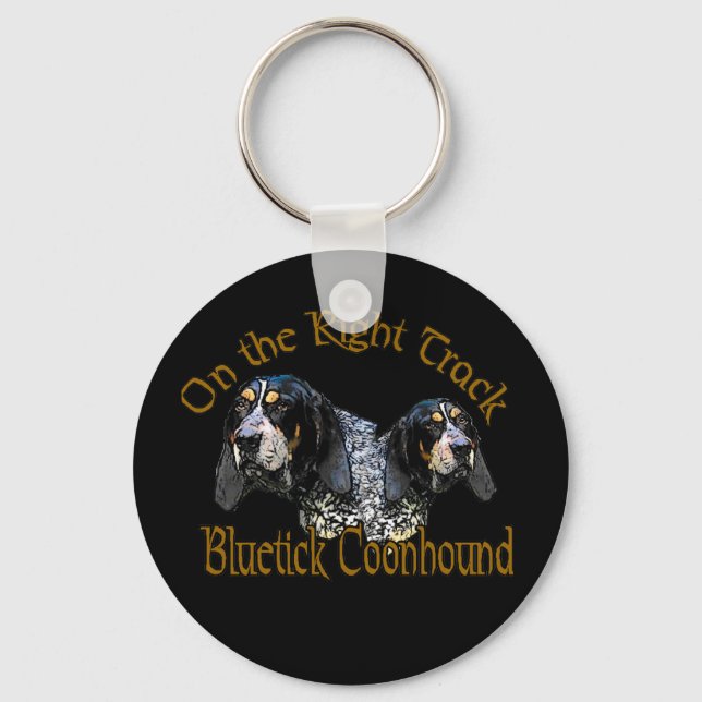 Bluetick Coonhound Geschenke Schlüsselanhänger (Vorderseite)