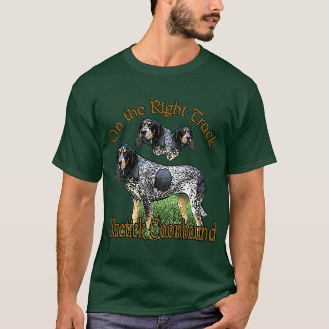 Bluetick Coonhound Geschenke T-Shirt (Vorderseite)