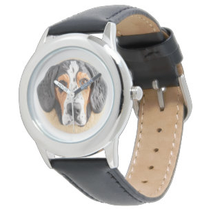 Bluetick Coonhound Hund 3D Inspiriert Armbanduhr