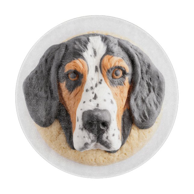 Bluetick Coonhound Hund 3D Inspiriert Schneidebrett (Vorderseite)
