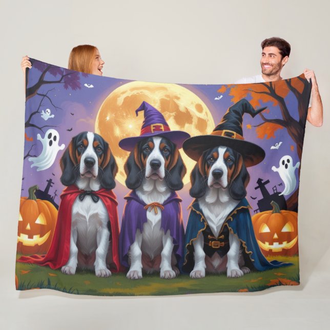 Bluetick Coonhound Hunde Pumpkin Halloween Funny Fleecedecke (Beispiel)