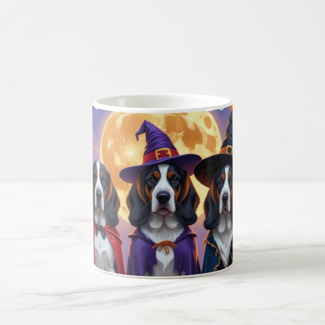 Bluetick Coonhound Hunde Pumpkin Halloween Funny Kaffeetasse (Mittel)