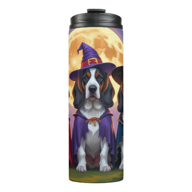 Bluetick Coonhound Hunde Pumpkin Halloween Funny Thermosbecher (Vorderseite)