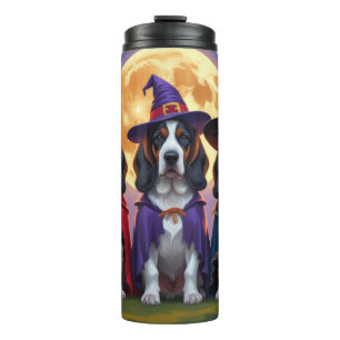 Bluetick Coonhound Hunde Pumpkin Halloween Funny Thermosbecher