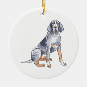 Bluetick Coonhound Keramik Ornament