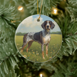 Bluetick Coonhound Keramik Ornament