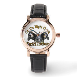 Bluetick Coonhound Liebe Geschenke Armbanduhr
