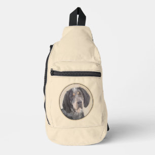 Bluetick Coonhound Malerei mit Markierungen Dog Ar Crossbody Bag