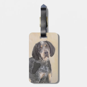 Bluetick Coonhound Painting - Niedlich Original Hu Gepäckanhänger