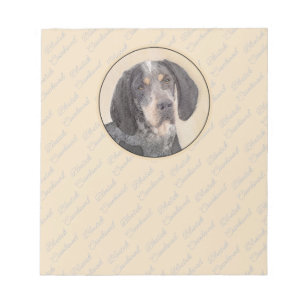 Bluetick Coonhound Painting - Niedlich Original Hu Notizblock