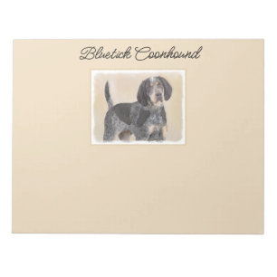 Bluetick Coonhound Painting - Niedlich Original Hu Notizblock
