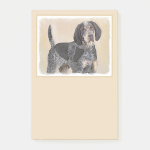 Bluetick Coonhound Painting - Niedlich Original Hu Post-it Klebezettel