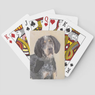 Bluetick Coonhound Painting - Niedlich Original Hu Spielkarten