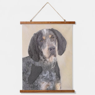 Bluetick Coonhound Painting - Niedlich Original Hu Wandteppich Mit Holzrahmen