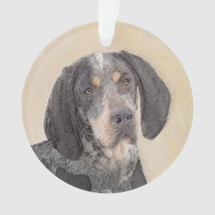 Bluetick Coonhound Painting - Niedliche Original H Ornament