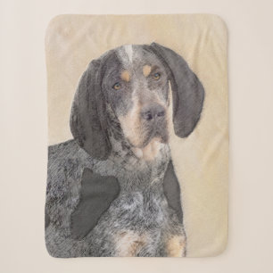 Bluetick Coonhound Painting - Niedliche Original H Sherpadecke