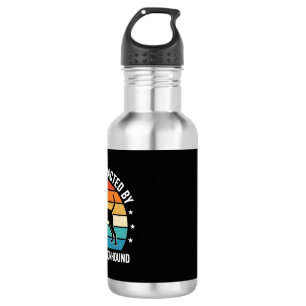 Bluetick Coonhound Retro Sonnenuntergang Hund Edelstahlflasche