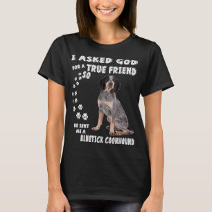 Bluetick Coonhound Sprichwort Mama Vater Print, Ra T-Shirt