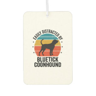 Bluetick Coonhound Vintage-Hundefan-Shirt-Design_ Autolufterfrischer