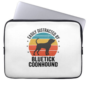 Bluetick Coonhound Vintage-Hundeliebhaber-Shirt-De Laptopschutzhülle