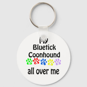 Bluetick Coonhound Walking Design Schlüsselanhänger