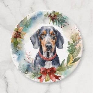 Bluetick Coonhound Weihnachtsfeier Festliche Jungf Geschenkanhänger