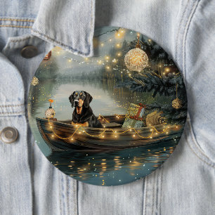 Bluetick Coonhound Weihnachtsfeiertage Button