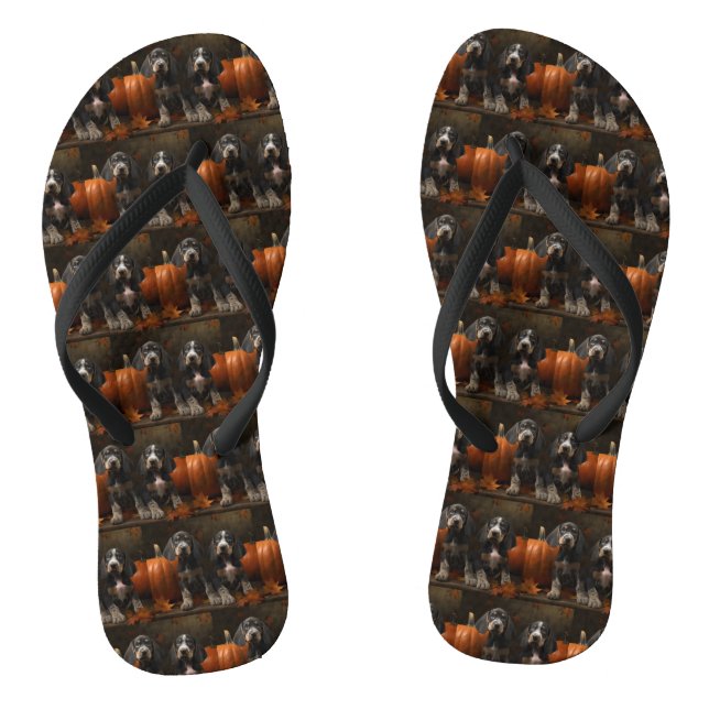 Bluetick Coonhound Welpe Herbst Delight Pumpen Flip Flops (Fußbett)