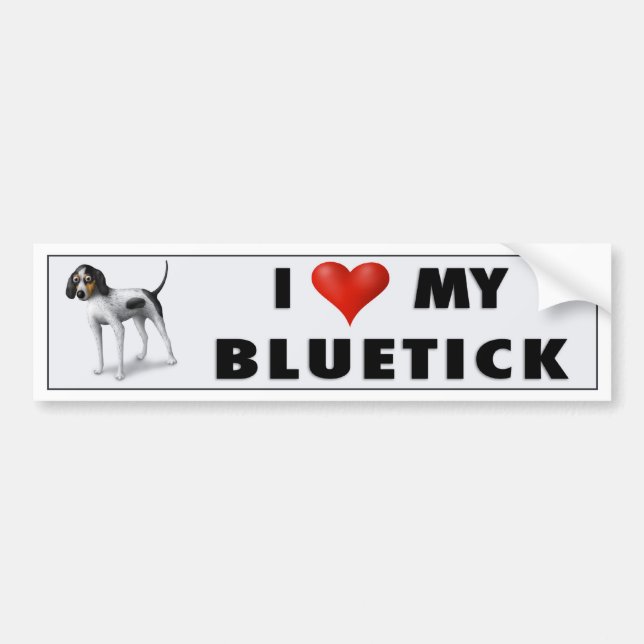 bluetick Liebeaufkleber Autoaufkleber (Vorne)