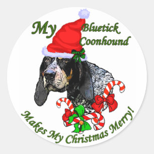 Bluetick Weihnachtsgeschenke Runder Aufkleber