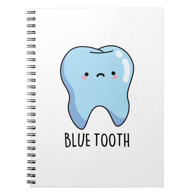 Bluetooth Funny Technical Blue Tooth Puff Notizblock (Vorderseite)