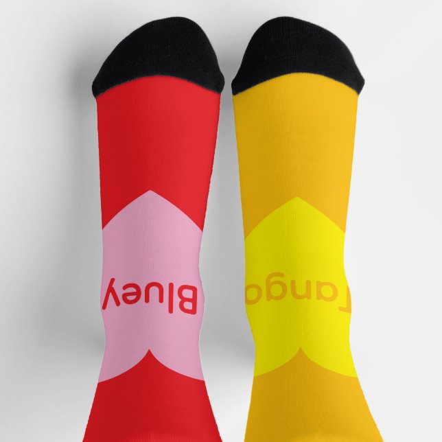 Bluey Hugs Reversible Socken (Oben)