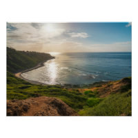 Bluff Cove Küstenlandschaft bei Sonnenuntergang –