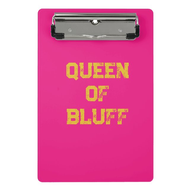 Bluff Queen Mini Clipboard Klemmbrett (Vorderseite)