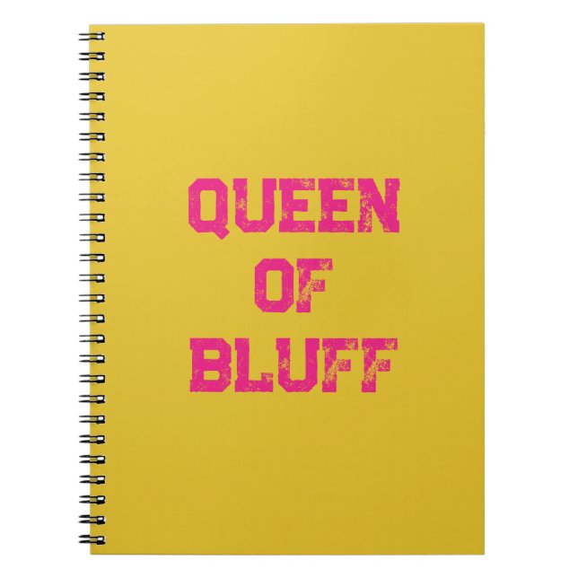 Bluff Queen Spiral Foto Notebook Notizblock (Vorderseite)
