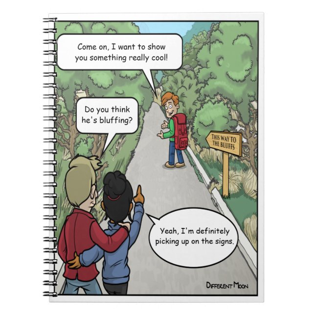 Bluffing Funny Notebook Notizblock (Vorderseite)