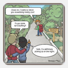 Bluffing Funny Stickers