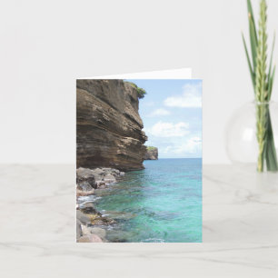 Bluffs des Caraïbes sur le carte pour notes du
