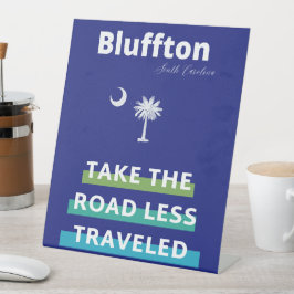 Bluffton South Carolina Die weniger gefahrene Stra Sockelschild