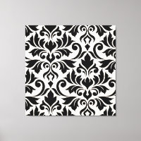 Blüh Damask Art I Black on Cream