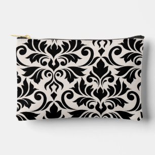 Blüh Damask Art I Black on Cream Zubehörtasche