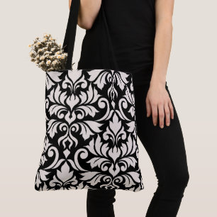 Blüh Damask Art I Cream on Black Tasche