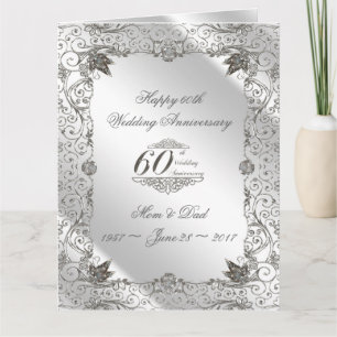 Blüh Diamond 60 Jahre Jubiläum 8,5 x 11 Karte