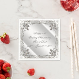Blüh Diamond 60-Jubiläum Papier Napkins Serviette