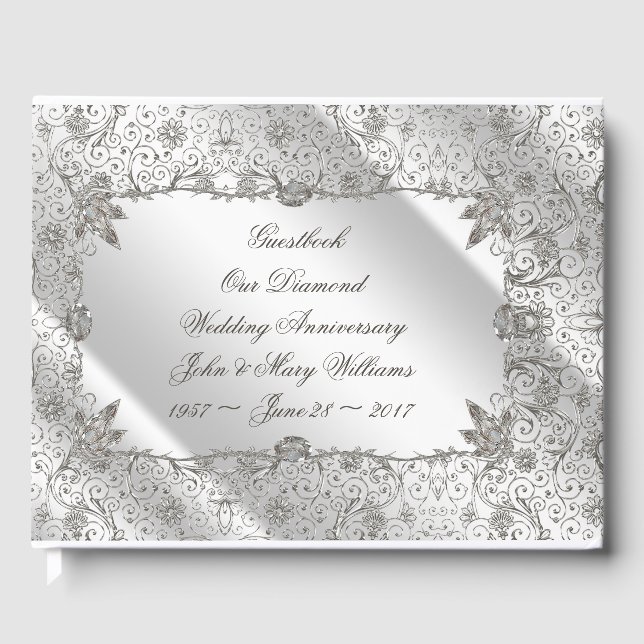 Blüh Diamond 60th Anniversary Guestbook Gästebuch (Vorderseite)