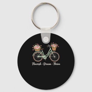 Blüh Dream Thrive Blumenbike Trump Subtle Res Schlüsselanhänger